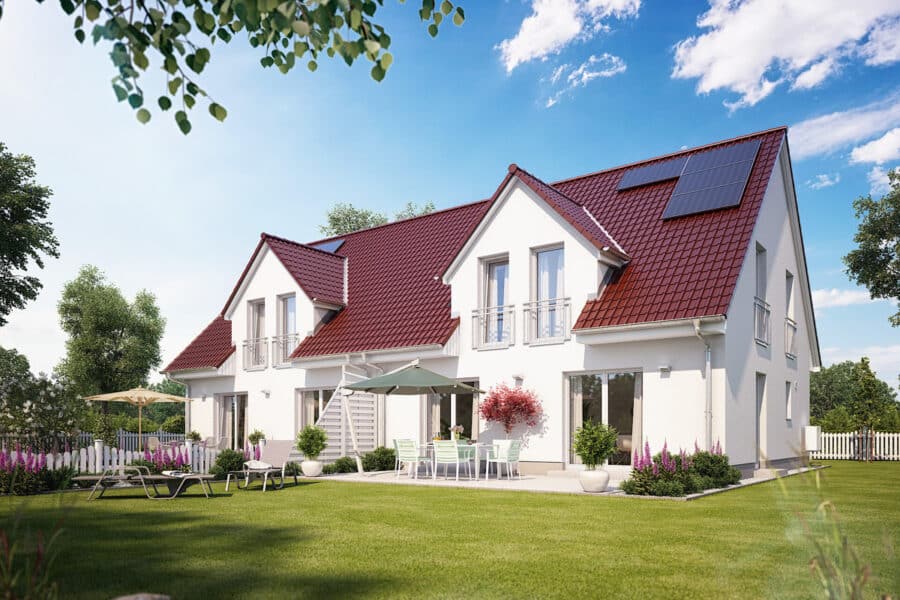 NEUBAU Jettenbach – planen Sie jetzt Ihr neues Zuhause in Massivbauweise in ruhiger und grüner Lage, 84555 Jettenbach, Doppelhaushälfte