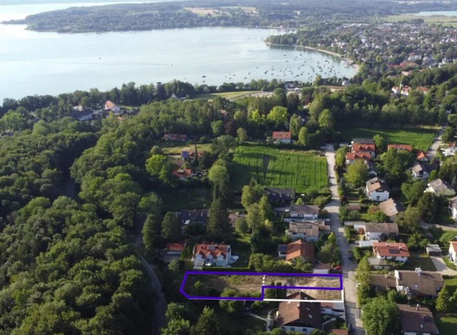 Großes Doppelhaushälften Grundstück am Ammersee - Provisionsfrei! - - Grundstücksansicht