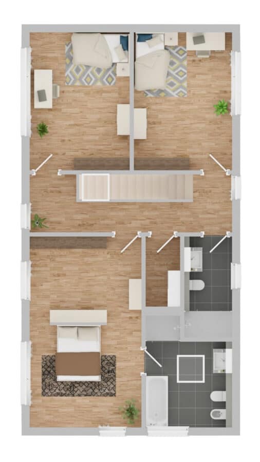 Neubau! Einfamilienhaus inkl. Grundstück - fußläufig zu einem der schönsten Badeseen Bayerns - OBERGESCHOSS