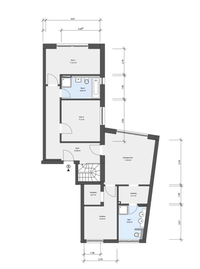 Spüren, dass hier etwas Besonderes ist! Große Maisonette Wohnung in NEUZUSTAND - Privater Bereich OG