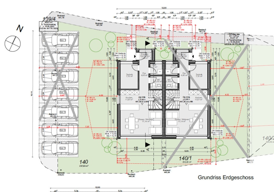 Lageplan - Ramerberg - KfW 40+ Neubau-Doppelhaushälfte