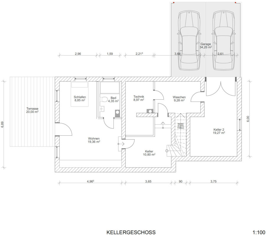 Seeblick! Einzigartiges Einfamilienhaus mit Einliegerwohnung - UNTERGESCHOSS