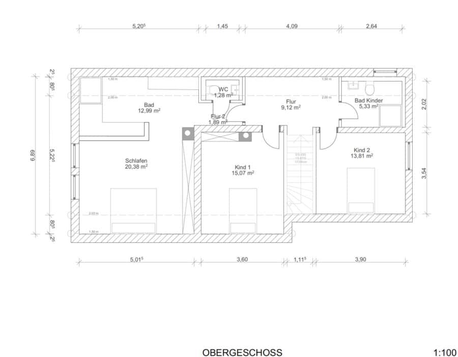 Seeblick! Einzigartiges Einfamilienhaus mit Einliegerwohnung - OBERGESCHOSS