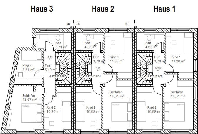 In nahe Naturlage! Grundstück für eine Doppelhaushälfte - Nachbar bereits vorhanden. - Obergeschoss