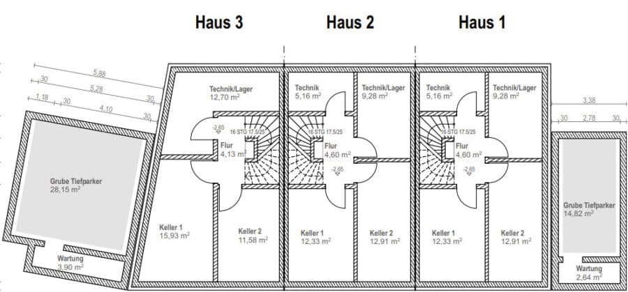 In nahe Naturlage! Grundstück für eine Doppelhaushälfte - Nachbar bereits vorhanden. - Untergeschoss