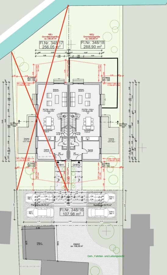 Neubau zum Sofortbezug! Moderne DHH im Herzen Edlings. Zukünftige S-Bahn in 300m Entfernung. - Übersicht Lage