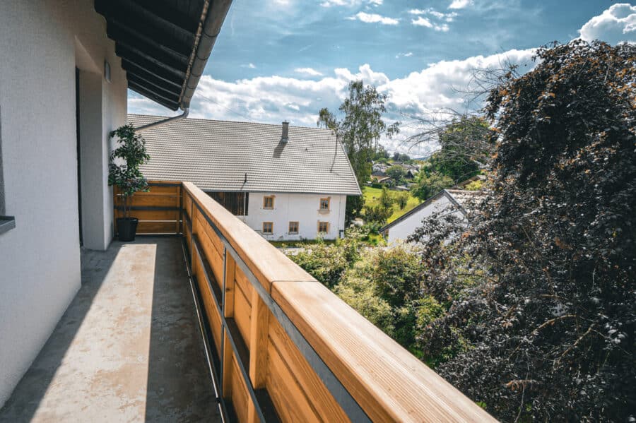 Sanierte Traumwohnung mit atemberaubenden Bergblick im wunderschönen Murnau - Balkon mit Bergblick