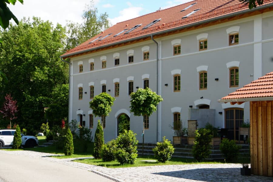 Zauberhaftes Denkmalobjekt! Exklusives Wohnen in historischem Mühlengebäude! - Außenansicht