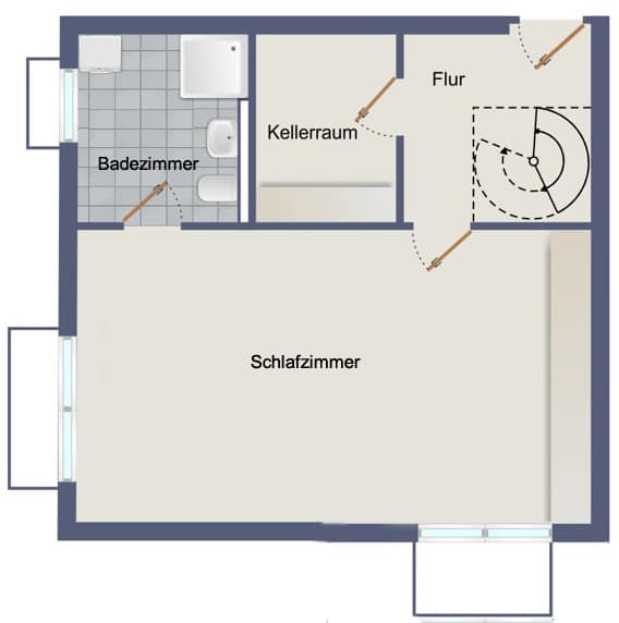 Traumhafte Terrassenwohnung mit 190m² Garten im Herzen von München - GRUNDRISS UG